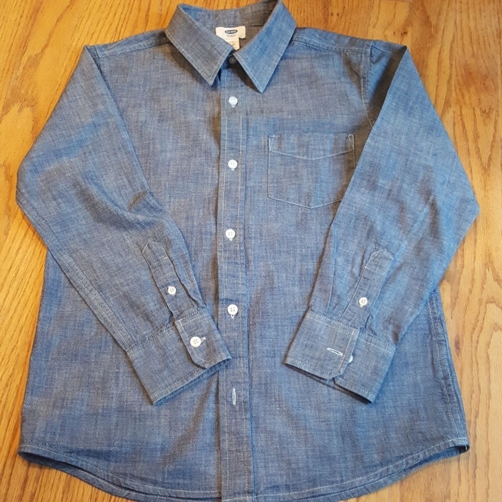 Old Navy Chambray Button Down Dress Shirt
